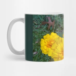 Bumble Bee on Marigolds Mug